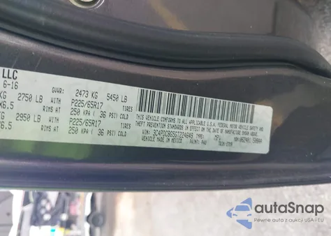 2016 Dodge Journey Sxt z USA, uszkodzony, nr VIN 3C4PDCBG5GT224649